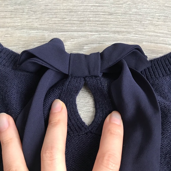 Talbots Wool Sweater Dress with Back Bow - Picture 4 of 9